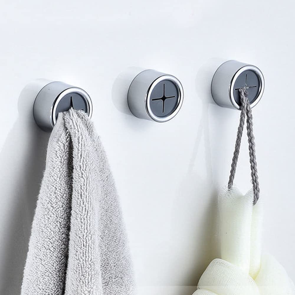 3 Pack Self Adhesive Round Towel Hooks for Kitchen and Bathroom Tristar Online