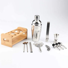 VIKUS Steel Shaker Cocktail Bar Set Kit with 13 Pieces Bar Utensils Tristar Online