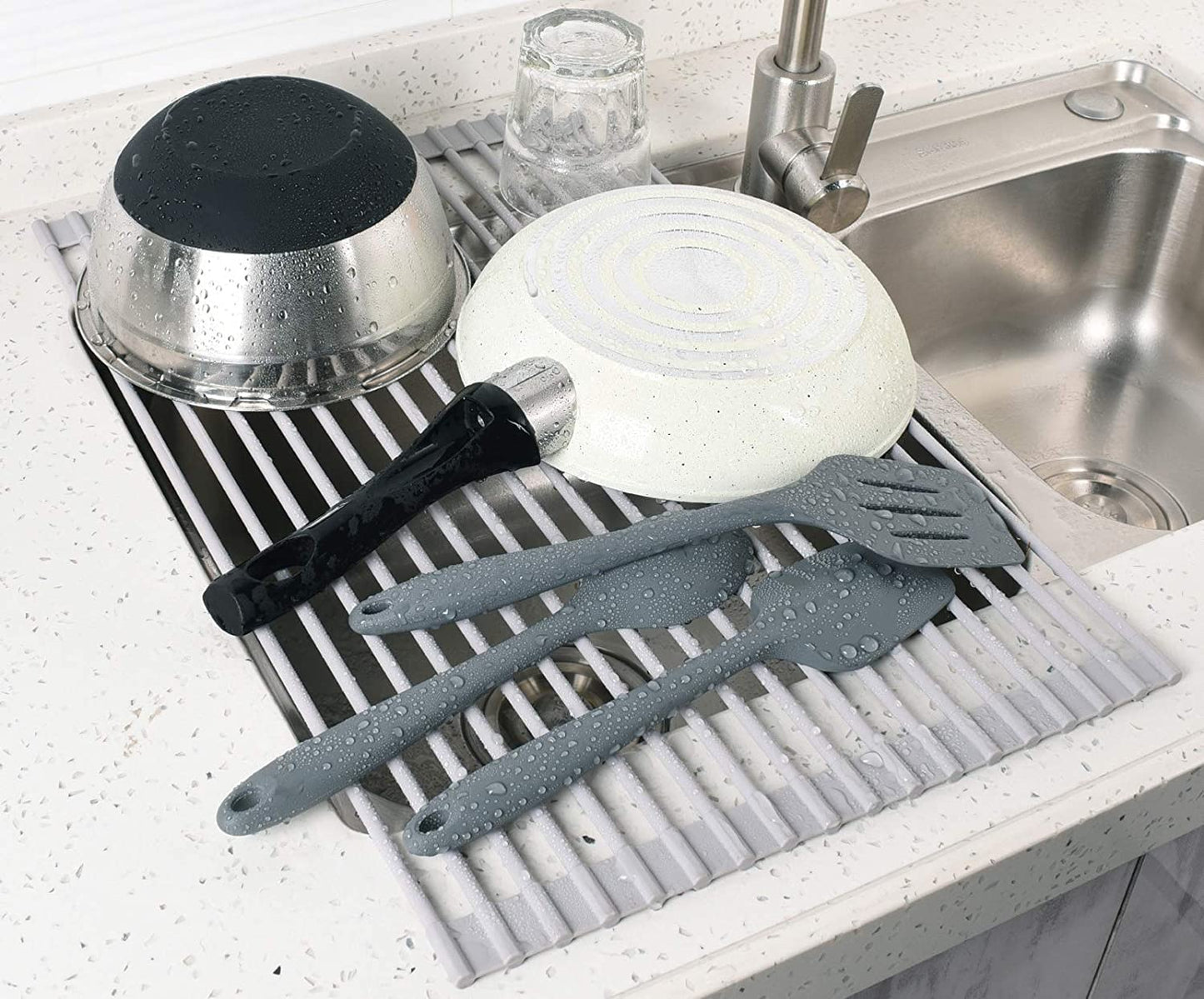 Over The Sink Multipurpose Roll-Up Dish Drying Rack (52 x 33 cm) Tristar Online