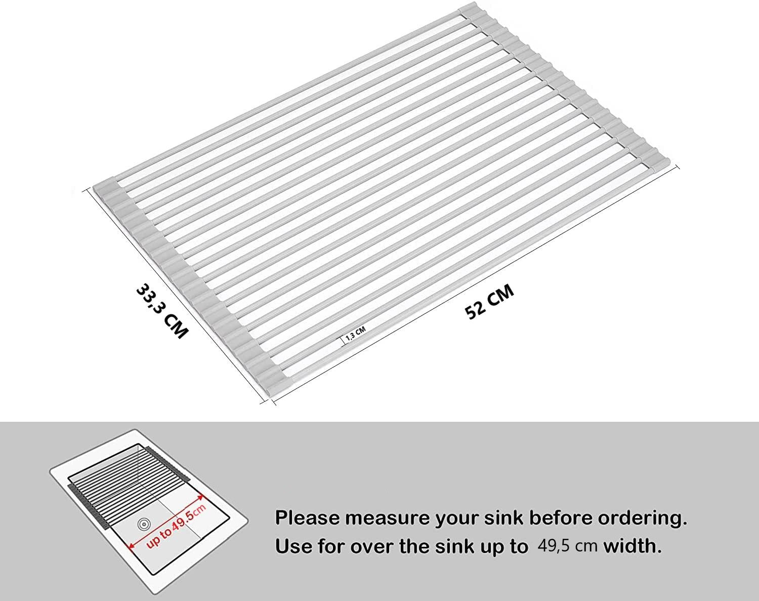 Over The Sink Multipurpose Roll-Up Dish Drying Rack (52 x 33 cm) Tristar Online