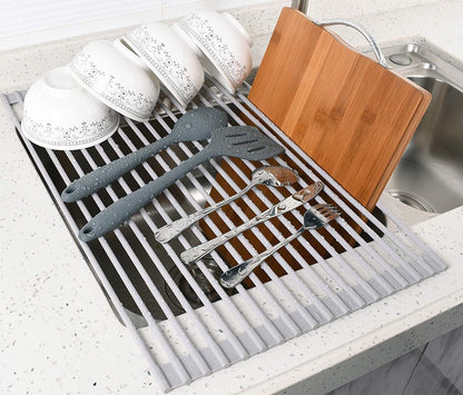 Over The Sink Multipurpose Roll-Up Dish Drying Rack (52 x 33 cm) Tristar Online