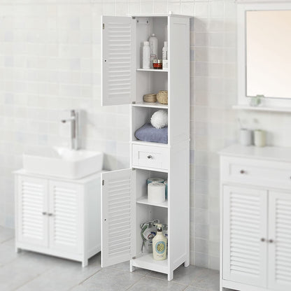 Freestanding Tall Bathroom Cabinet 170x32x30 cm Tristar Online
