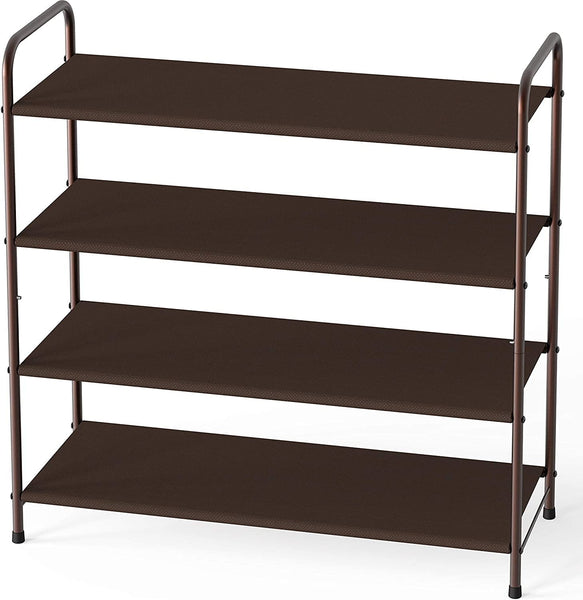 4 Tier Metal Shoe Rack Storage Organiser for Entryway and Bedroom Tristar Online