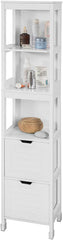 Freestanding Tall Cabinet with Standing Shelves and Drawers Tristar Online