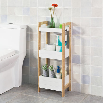 3-Tier White Storage Bathroom Shelf Tristar Online