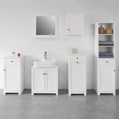 White Wall Cabinet with Door 40x52cm Tristar Online