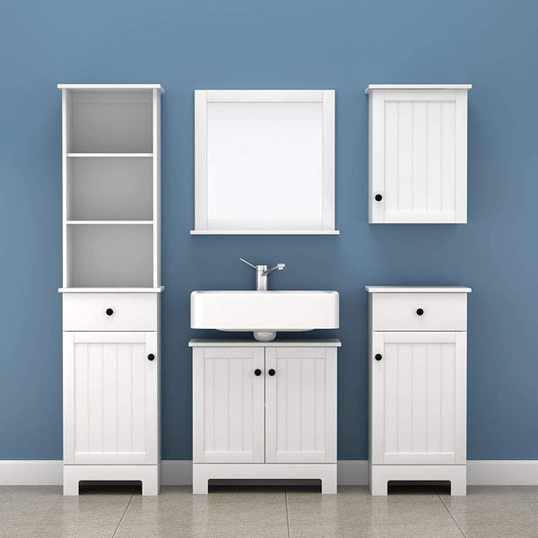 White Wall Cabinet with Door 40x52cm Tristar Online