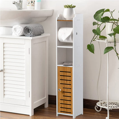 Toilet Paper Roll Holder for Bathroom with roller (Bamboo, 76cm) Tristar Online