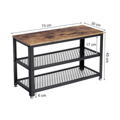 3 Tier Shoe Storage Bench (73 cm) Tristar Online