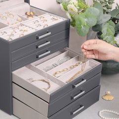 Jewellery White Box, 6 Layers,  5 Drawers Tristar Online