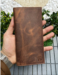 Leather Phone Wallet - Brown Tristar Online