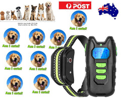Electric Pet Dog Training Anti Bark Collar Sound Vibrate Auto  Rechargeable NEW Tristar Online