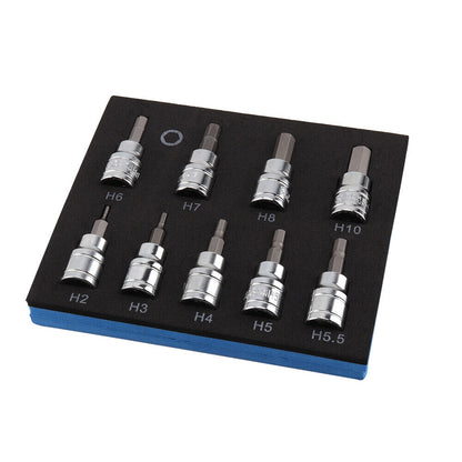 9pcs Allen Key Sockets Hex Bit Socket Set 3/8" Drive Drill Metric Tools 2-10mm Tristar Online