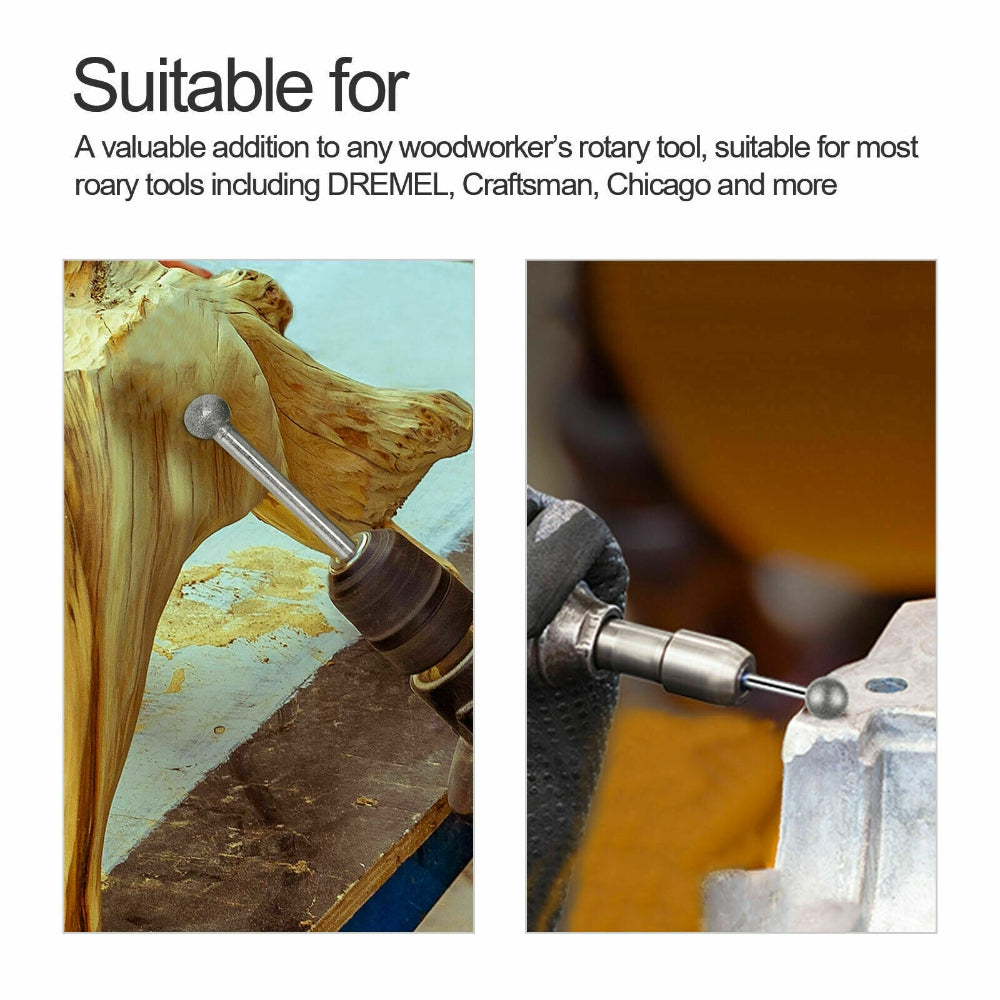 20pcs Diamond Grinding Heads Mini Drill Burrs Bit Set 3mm Shank for Rotary Tool Tristar Online