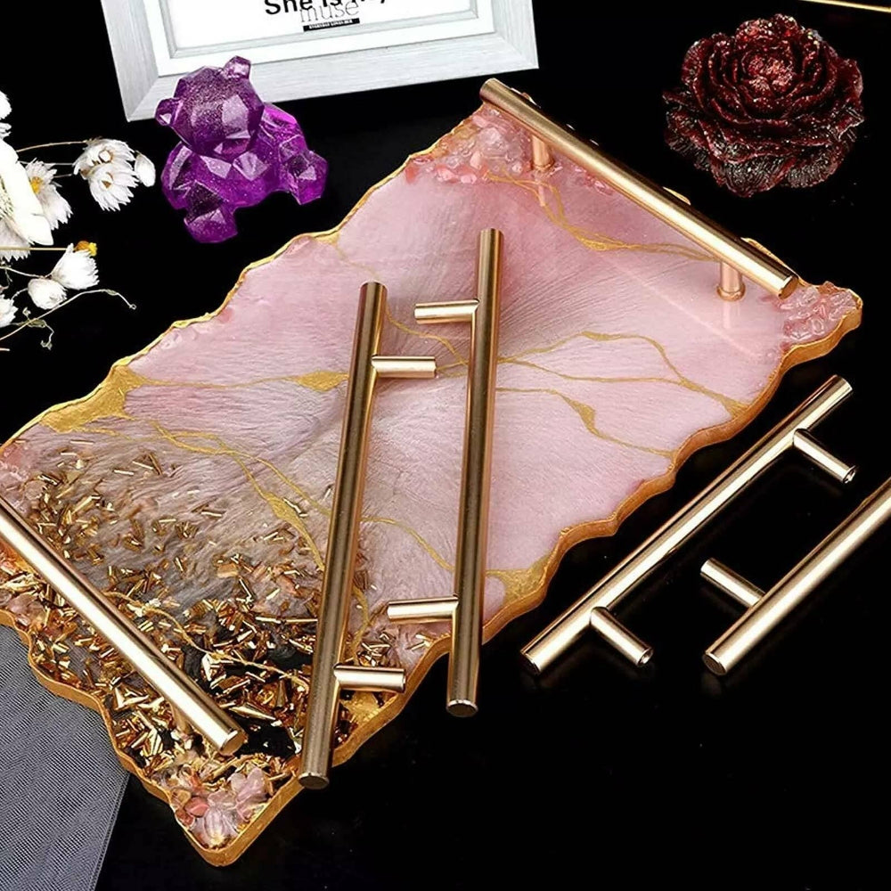 Large Safe Silicone Tray Mould Artist Mold Irregular Coaster Resin Craft Art DIY + 2 Handles Tristar Online