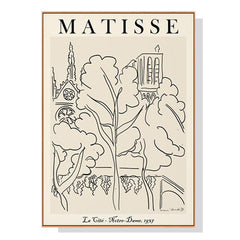 70cmx100cm Line Art By Henri Matisse Wood Frame Canvas Wall Art Tristar Online