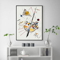 50cmx70cm Delicate Tension By Wassily Kandinsky Black Frame Canvas Wall Art Tristar Online