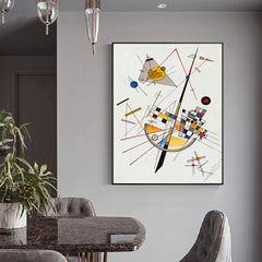 50cmx70cm Delicate Tension By Wassily Kandinsky Black Frame Canvas Wall Art Tristar Online