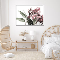 60cmx90cm Eucalyptus in Bloom White Frame Canvas Wall Art Tristar Online