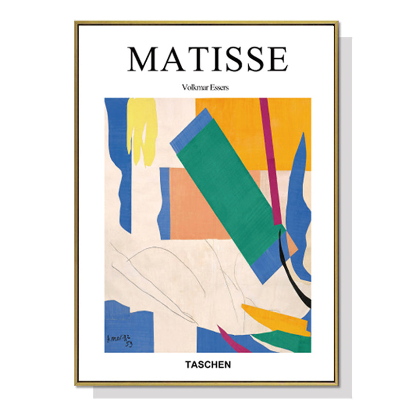 50cmx70cm Abstract colour by Henri Matisse Gold Frame Canvas Wall Art Tristar Online