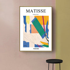 50cmx70cm Abstract colour by Henri Matisse Gold Frame Canvas Wall Art Tristar Online