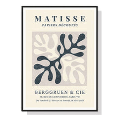 50cmx70cm Henri Matisse Black Frame Canvas Wall Art Tristar Online