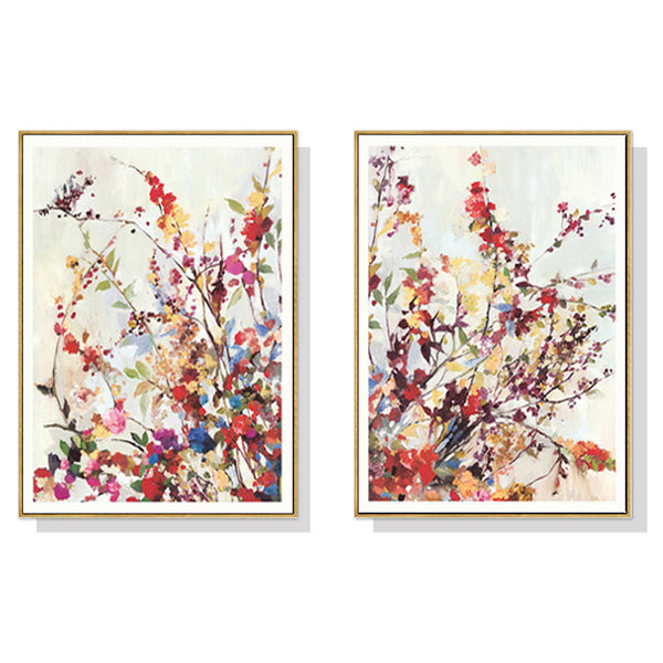 50cmx70cm Coming Spring 2 Sets Gold Frame Canvas Wall Art Tristar Online