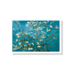 60cmx90cm Van Gogh Almond Blossom White Frame Canvas Wall Art Tristar Online