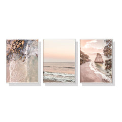 40cmx60cm Amazing Newzealand 3 Sets White Frame Canvas Wall Art Tristar Online