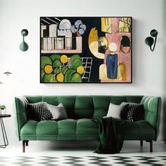 60cmx90cm Moroccans By Henri Matisse Black Frame Canvas Wall Art Tristar Online