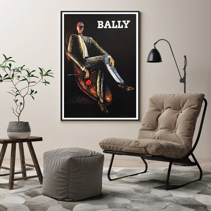 40cmx60cm Bally Man & Woman 2 Sets Black Frame Canvas Wall Art Tristar Online