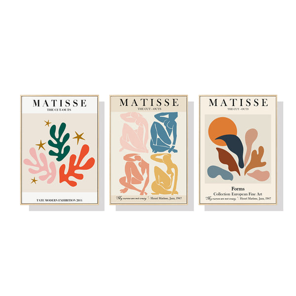 40cmx60cm Matisse Wall Art 3 Sets Wood Frame Canvas Tristar Online