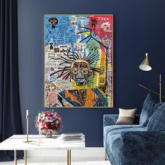 50cmx70cm Jazz Gold Frame Canvas Wall Art Tristar Online
