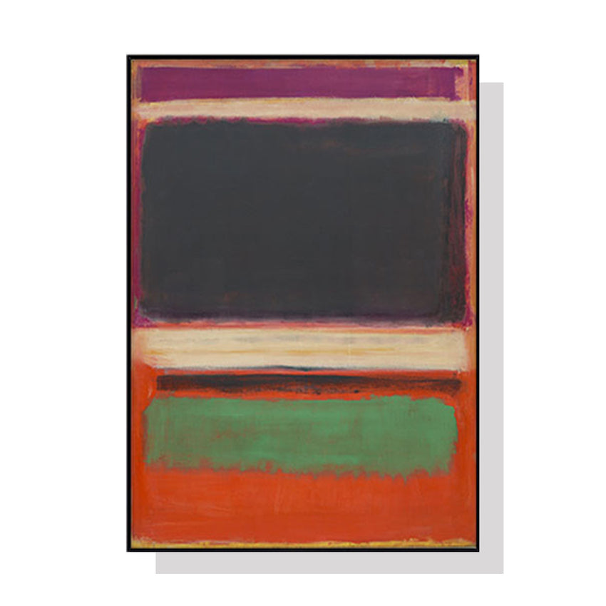 50cmx70cm Black Orange Green By Mark Rothko Black Frame Canvas Wall Art Tristar Online