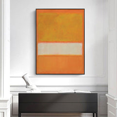 50cmx70cm Yellow By Mark Rothko Black Frame Canvas Wall Art Tristar Online