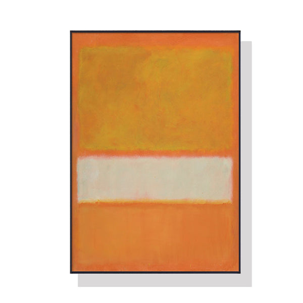 50cmx70cm Yellow By Mark Rothko Black Frame Canvas Wall Art Tristar Online