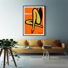Wall Art 40cmx60cm Orange Legs Black Frame Canvas Tristar Online