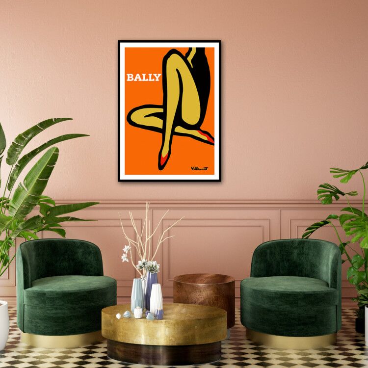 Wall Art 80cmx120cm Orange Legs Black Frame Canvas Tristar Online