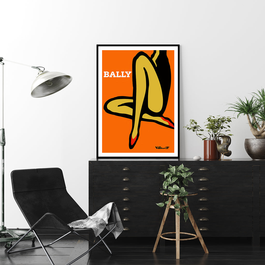 Wall Art 90cmx135cm Orange Legs Black Frame Canvas Tristar Online
