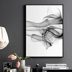40cmx60cm Stylish Abstract Black 2 Sets Black Frame Canvas Wall Art Tristar Online