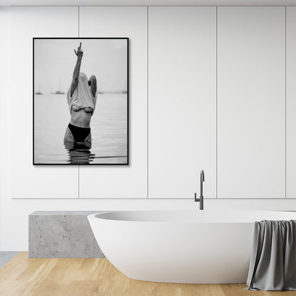 Wall Art 40cmx60cm Feminist Print Black Frame Canvas Tristar Online