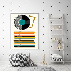 80cmx120cm Music Black Frame Canvas Wall Art Tristar Online