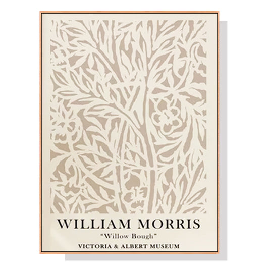 60cmx90cm William Morris Neutral Wood Frame Canvas Wall Art Tristar Online