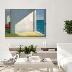 50cmx70cm Room By The Sea By Edward Hopper White Frame Canvas Wall Art Tristar Online