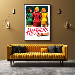 50cmx70cm Heathers The Musical Black Frame Canvas Wall Art Tristar Online