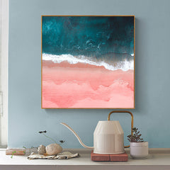 60cmx60cm Pink Sea Wood Frame Canvas Wall Art Tristar Online