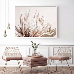 80cmx120cm Pure Protea II White Frame Canvas Wall Art Tristar Online