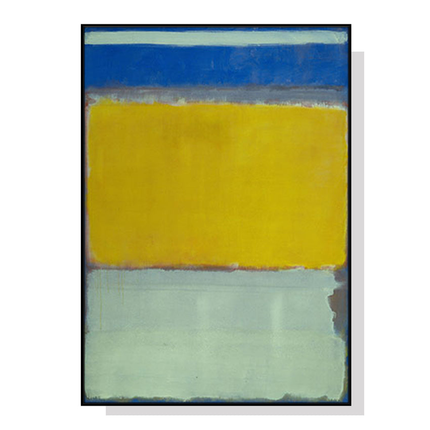 50cmx70cm Blue Yellow Green By Mark Rothko Black Frame Canvas Wall Art Tristar Online