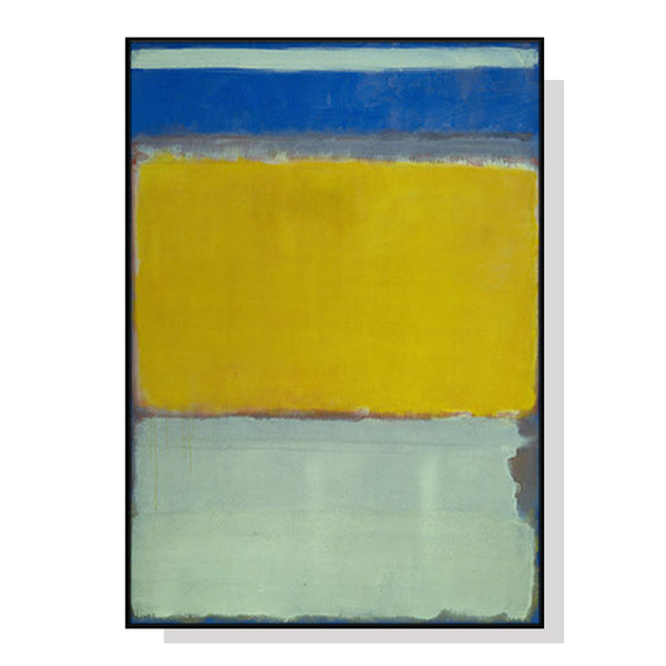 50cmx70cm Blue Yellow Green By Mark Rothko Black Frame Canvas Wall Art Tristar Online