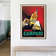 50cmx70cm Cordial Campari Liquor Black Frame Canvas Wall Art Tristar Online